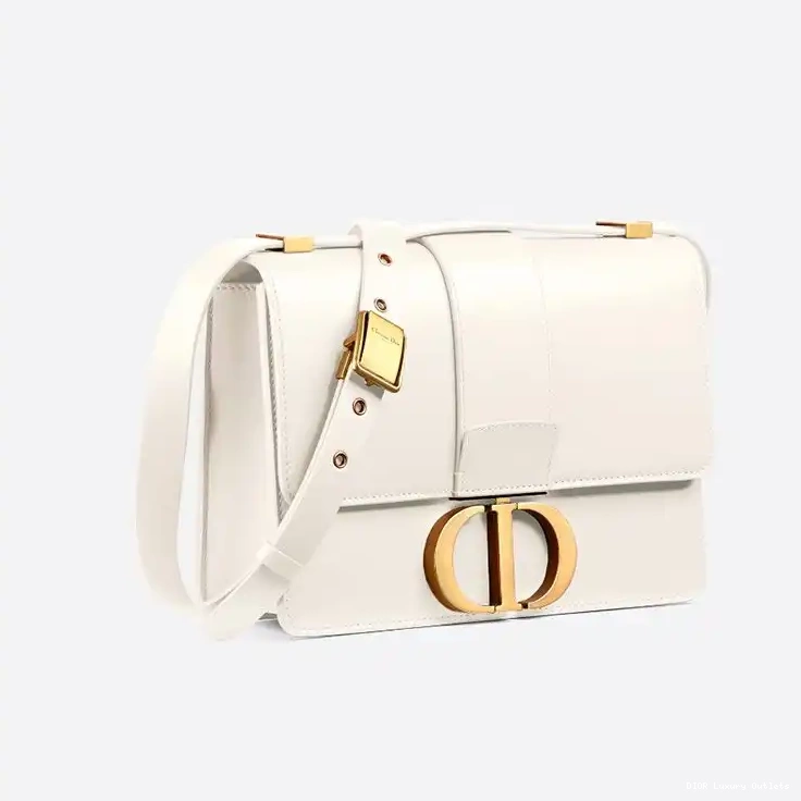 Cheap Box 30 White Dior Calfskin Montaigne Bag 0628 Luxury